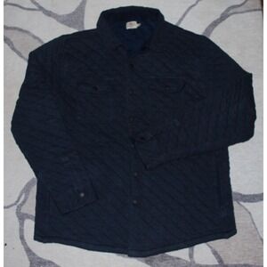 Faherty Packable Quilted Jacket Shirt Men's XL Blue